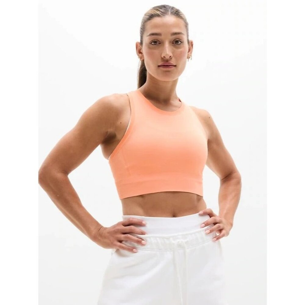 Athleta S Momentum Flex Ultra Crop Tank Papaya Small Regular